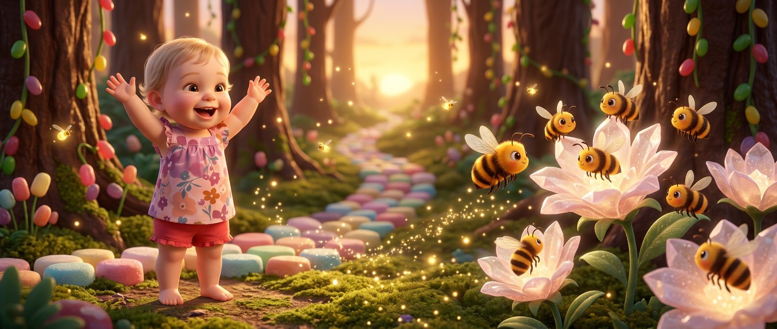La floración con las abejas